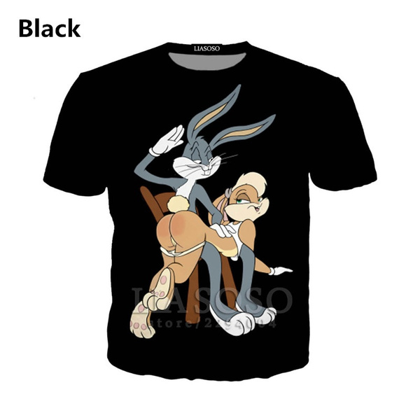Latest design Hot Bugs Bunny Lola Jersey Spanking T Shirt 3D print Men Wome...