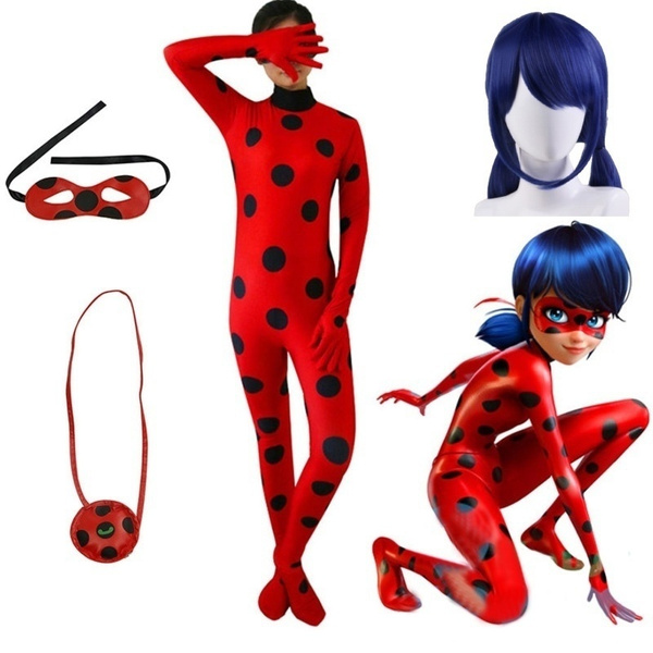 Buy New Style 3PCS/set Miraculous Ladybug Cosplay Kids Ladybug Costume Hall...