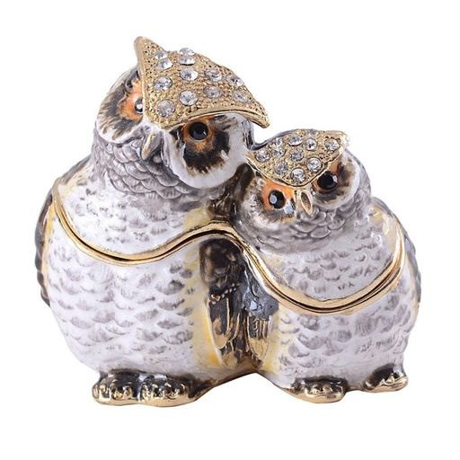 owl bejeweled trinke...