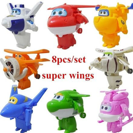 8pcs Super Wings Toy...