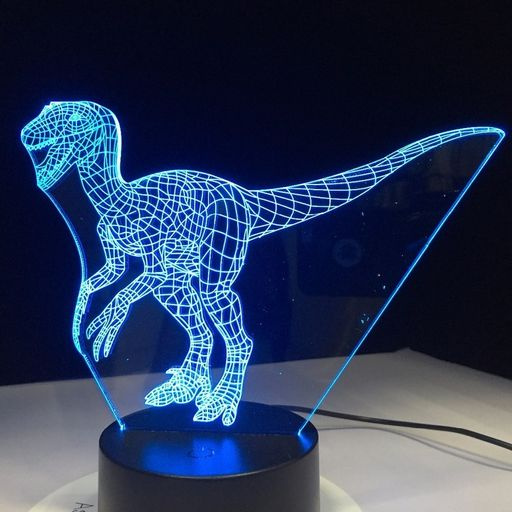 Velociraptor 3D Lamp...