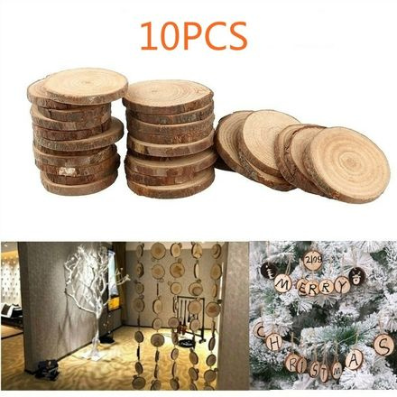 10pcs Wood Log Slice...
