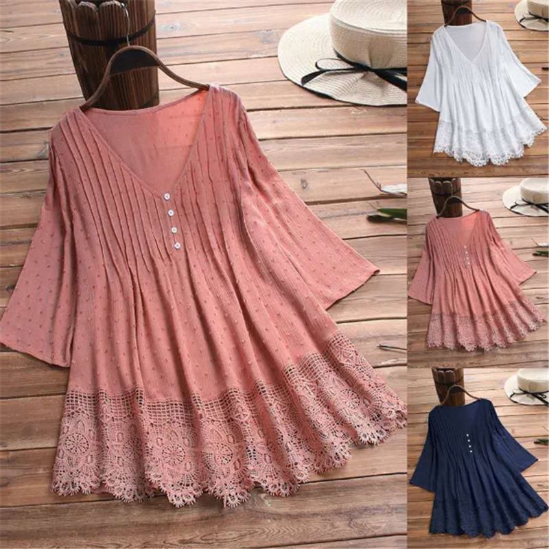 V Neck Lace Top