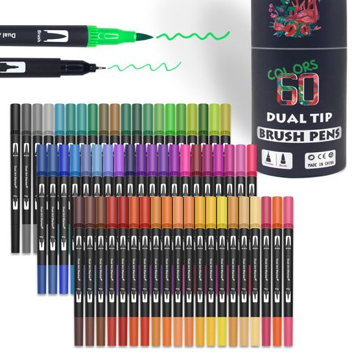  60 Colors Dual Tip...