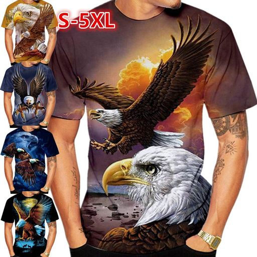 Men Fashion 3D Eagle...