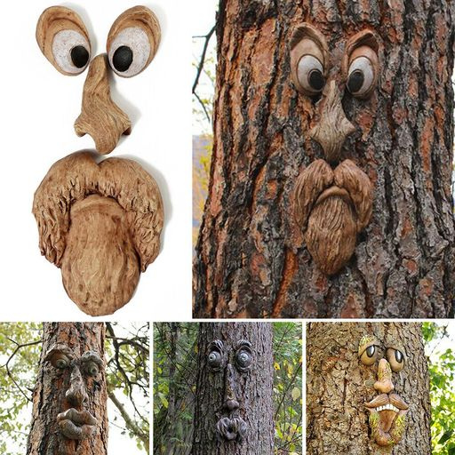 Tree Faces Decor Out...