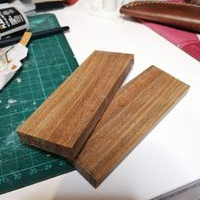 2 SIZE/ Wood Knife Scales /Dalbergia Wooden Knife Handle Scales/ Scales for  Knife Making Blanks Blades / DIY Material Tools