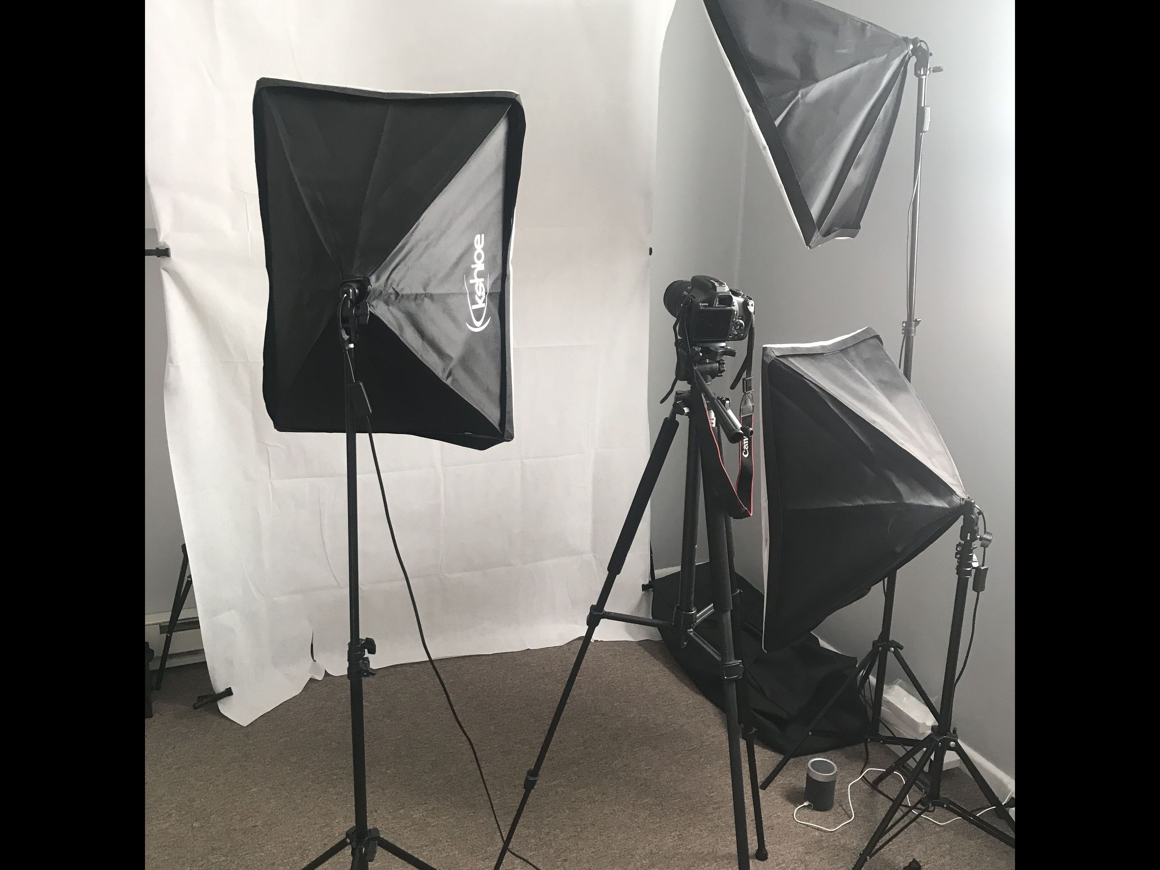 Umbrella Softbox Set Continuous Lighting with 6.5ftx9.8ft Background Stand Backdrop Support System for Photo Studio Product Portrait and Video Shooting Kshioe Photography Lighting Kit 