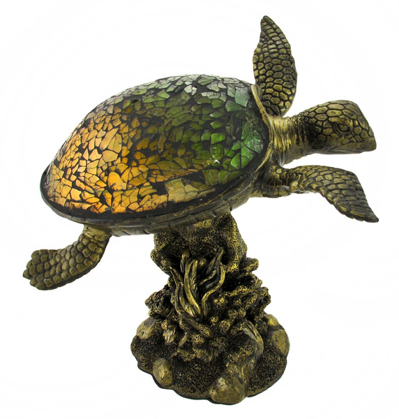 Green Le Glass Sea Turtle Accent, Sea Turtle Accent Lamp
