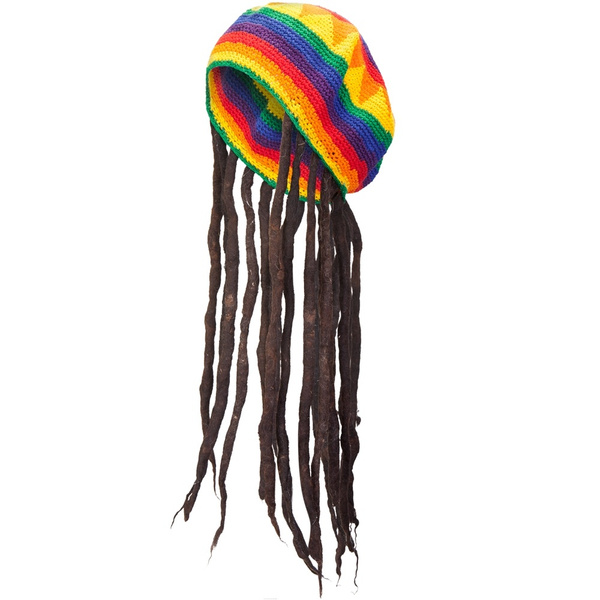 Old Glory - Rainbow Tam Knit Rasta Hat 