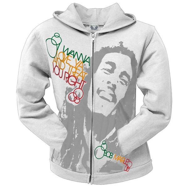 Bob marley zip hot sale up hoodies