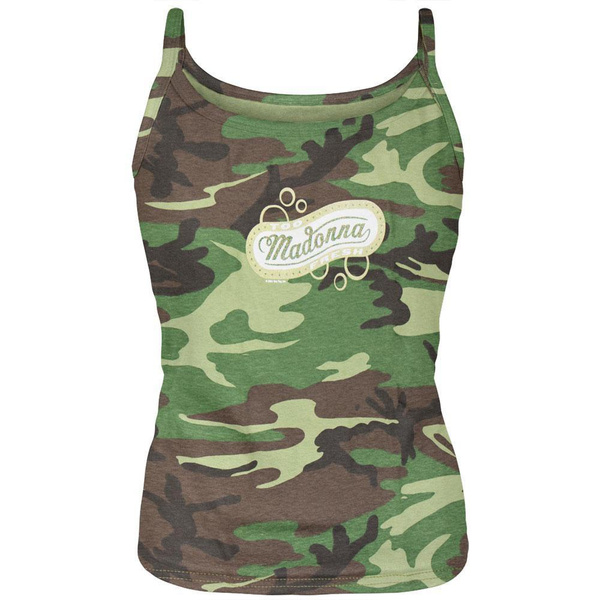 Madonna - Too Fresh Juniors Camo Tank 
