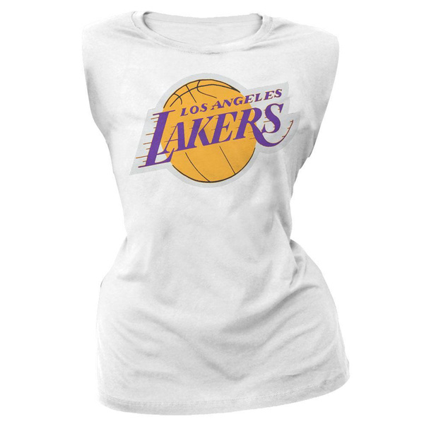 Los Angeles Lakers Logo White Juniors T Shirt