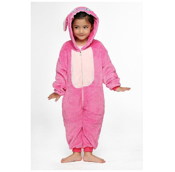 Halloween KIGURUMI Animal Pajamas Pyjamas Costume Onesie Kid SLOTH pink  Stitch | Wish