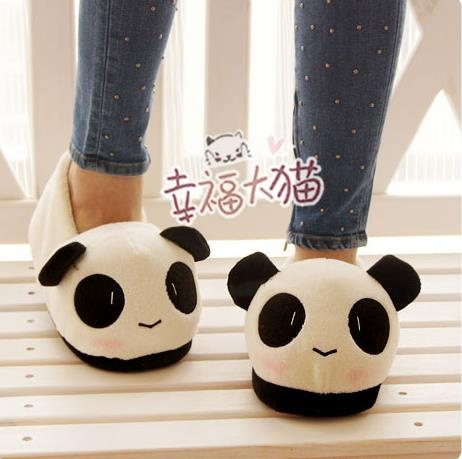 Quiet Panda Slippers for Kids: Pure Wool, Eco-Friendly & Warm