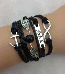 Owl, Infinity, Jewelry, Bracelet