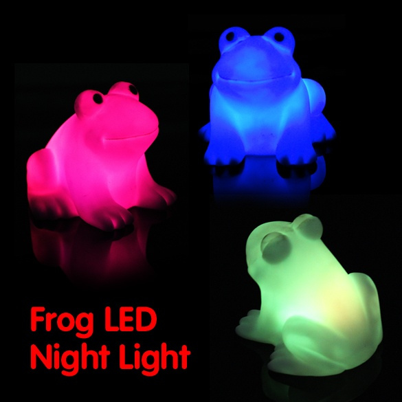 Steep ball Slink Cool Gifts Energy Magic LED Cute Frog Night Light Novelty Lamp Changing  Colors Colorful | Wish