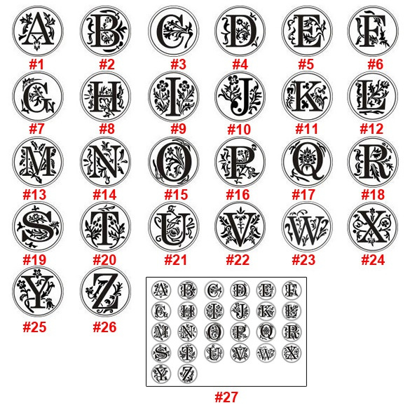 Details about   Letter Retro Wood Sealing Wax Classic Initial Wax Seal Stamp Alphabet HOT SALE 
