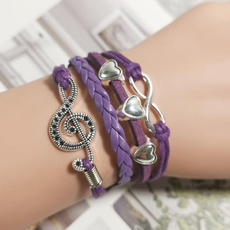 Charm Bracelet, musicalnote, Bracelet, jewelryhandmadebracelet