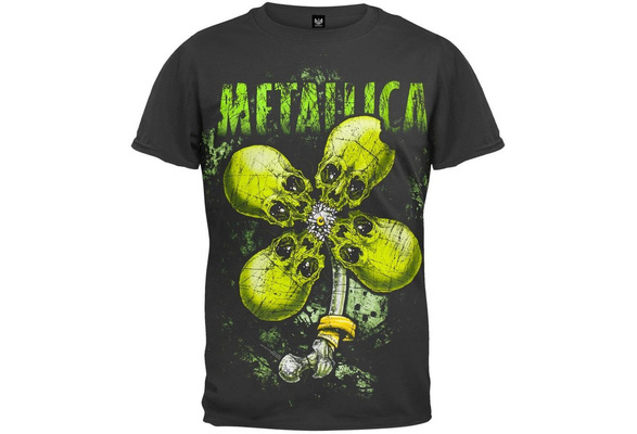 Metallica - Vintage No Leaf Clover T-Shirt - Black | Wish