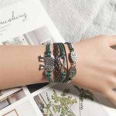 infinity bracelet, Owl, Infinity, Men Bracelet