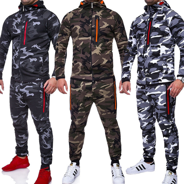 camo tracksuit men