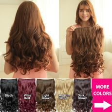 Hair Fashion Curly Clip In Hair Extensions Cosplay Hairpiece
