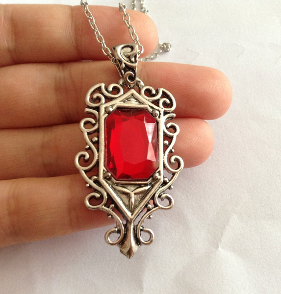 The Mortal Instruments City Of Bones Isabelle Lightwood S Ruby Necklace Pendant Cosplay Props Wish