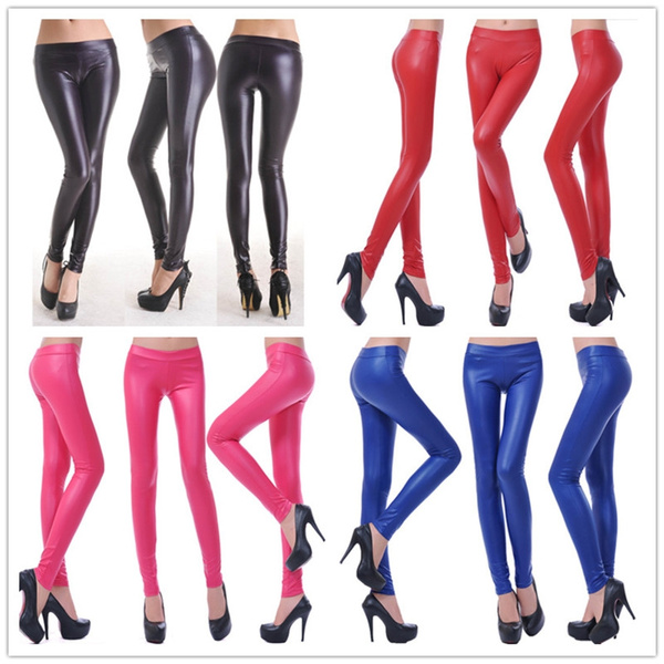 Wetlook Leggings Tights Pants 
