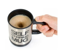 coffeecupgiftset, lazyfunny, Coffee Mug, automaticcoffeemixingcup