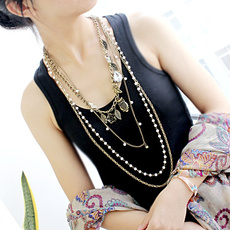 Exquisite Necklace, punk necklace, flower necklace, leafnecklace