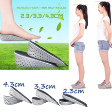 Men Women Unisex Memory Foam Increase Height High Half Insoles Shoe Inserts Cushion Pads Increase Health Care