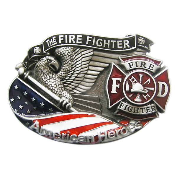 Vintage fire buy fighter belt buckles