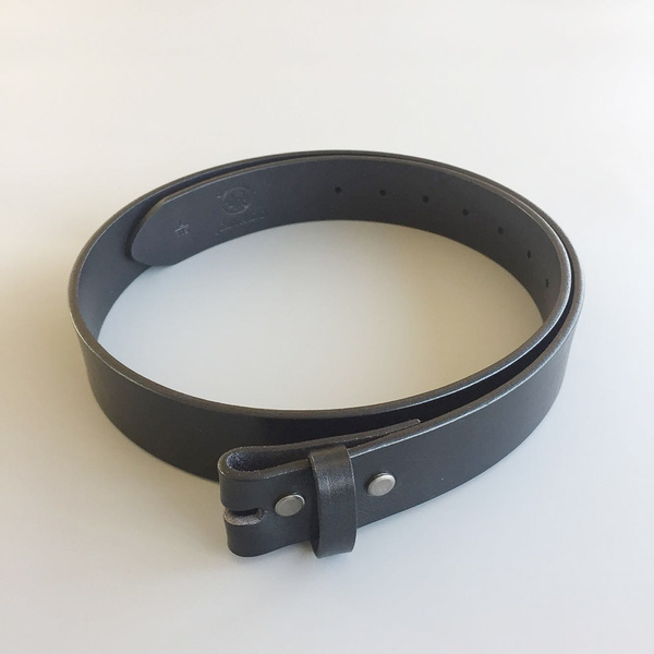 New Classic Black Genuine Leather Belt Solid Real Leather Belt