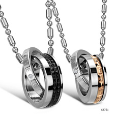 couplenecklacesset, Love, holidaychristmasvalentinesdaygiftnecklace, titanium