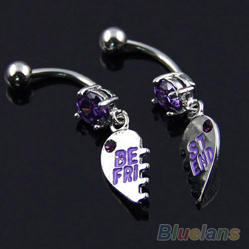 Bff belly clearance button rings