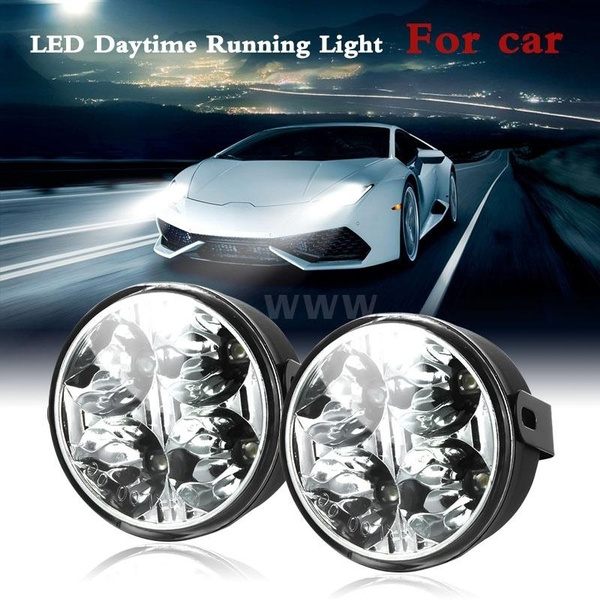 Xenon White 4 LED Daytime Running Light DRL Daylight Kit Day Driving Lamp C01
