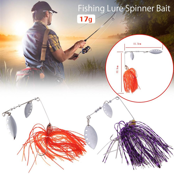 17g Fishing Lure Spinnerbait Fresh Water Shallow Water Bass Walleye