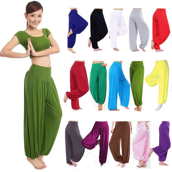 Women Athletic Workout Fitness Training Yoga Waistband Pants 10 colors ...