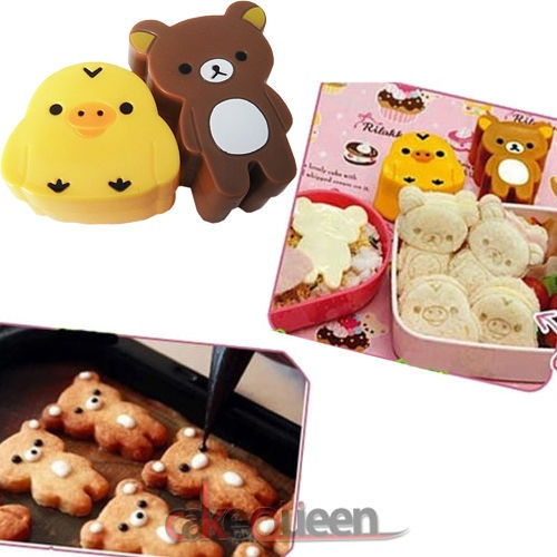 Lovely Bear Chick Rice Sandwich Bread Mold Cookies Sushi Mould Bento DIY RAS 