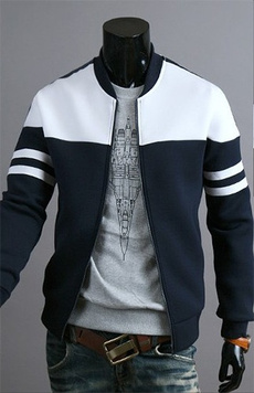 2018 New Fashion Design Men's Contract Color Hoodies Sweatshirts Autumn&Winter Jacket Coat