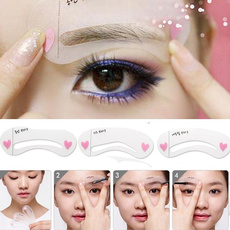 1 Set of 3pcs Exquisite Eyebrow Stencil Grooming Shaping Card Kit Template MakeUp Tool