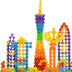 150Pcs Kid Baby Multicolor Snowflake Creative Building Blocks Educational Toys