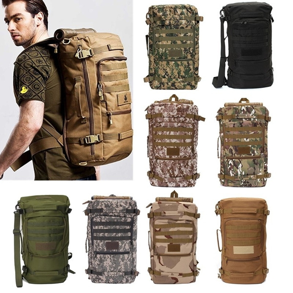 50L Military Tactical Army Rucksack Backpack Outdoor Camping Trekking Hiking Bag
