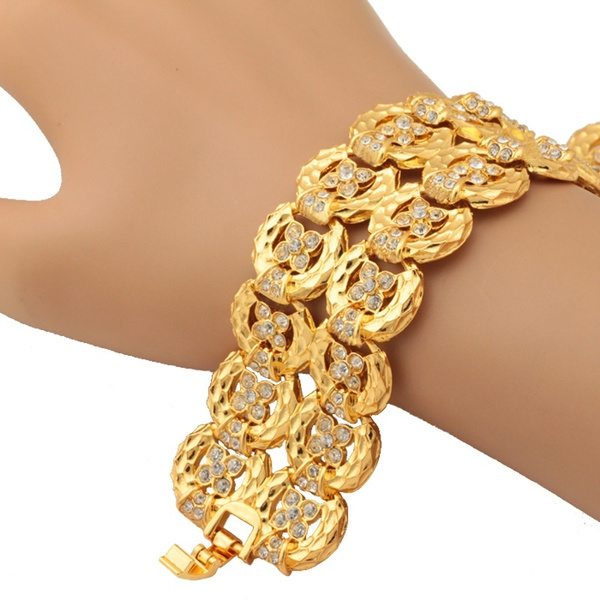 Bangle Dubai Gold Color Bangles With Ring For Women Moroccan Big Bracelet  Charm Chain Cuff Bracelets African Bridal Jewelry Party Gifts 230419 From  Lian05, $11.46 | DHgate.Com