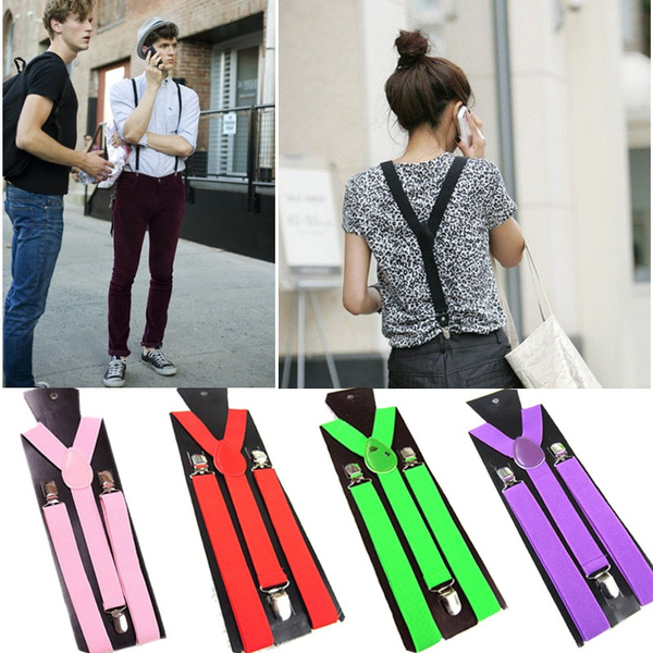 Women Adjustable Braces Suspenders Y Belt Fancy Dress Unisex Men Ladies 