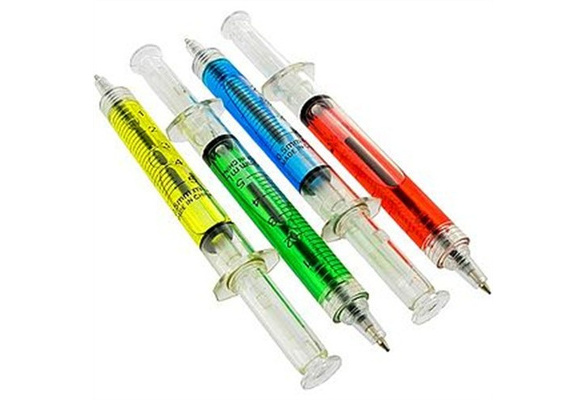 Novelty Blood Syringe Ballpoint Pen Brand New Doctor Nurse NHS Etc $3 each 