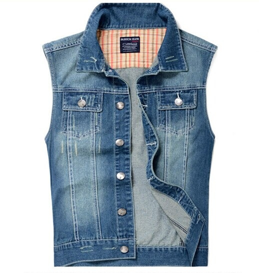 Victorious Men's Washes Distressed Denim Vest Sleeveless Jacket S~5XL  -DK101 | eBay