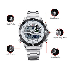 Steel, Stainless, quartz, Stainless Steel