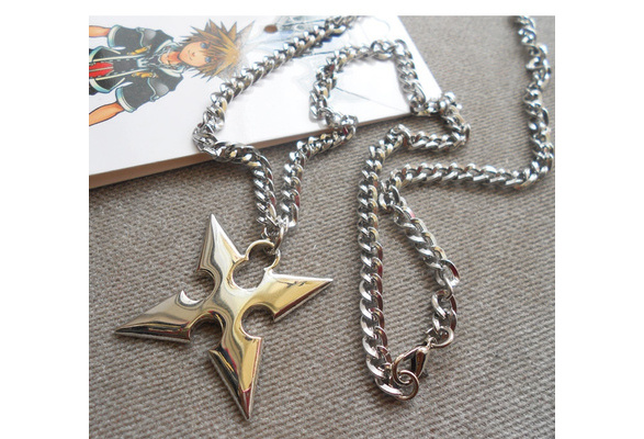 Kingdom Hearts Pendant Necklace Keyblade Sora Collection Anime Cosplay Prop Gift Wish